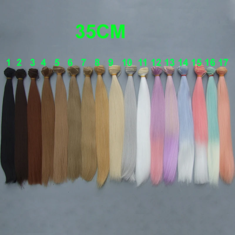 35cm doll hair Black White Green Blue Brown color Orange Yellow color straight BJD doll trees diy doll wigs
35cm doll hair Black White Green Blue Brown color Orange Yellow color straight BJD doll trees diy doll wigs