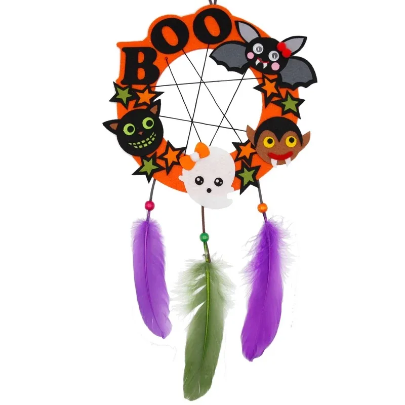 DIY Dream catcher Halloween gift non-woven fabric Home Decor Spider Bat Little Demon Decoration
DIY Dream catcher Halloween gift non-woven fabric Home Decor Spider Bat Little Demon Decoration