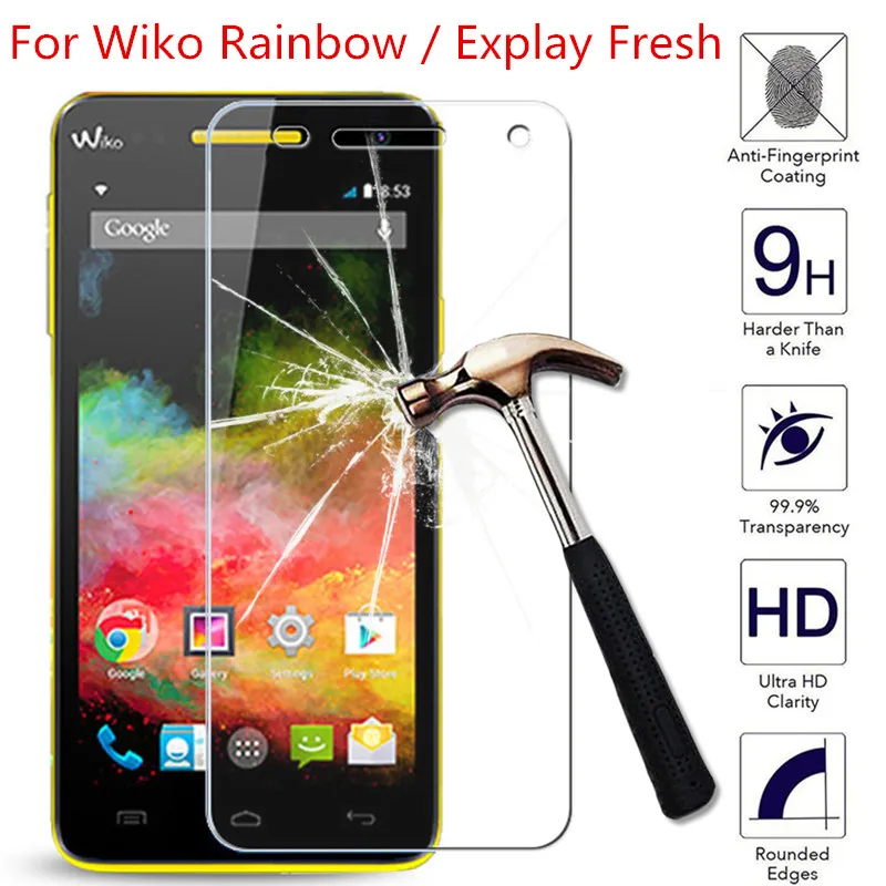 Защитная плёнка из закаленного стекла для Wiko Rainbow / Explay Fresh 5 0 дюйма 26 мм 2.5D 9H|tempered