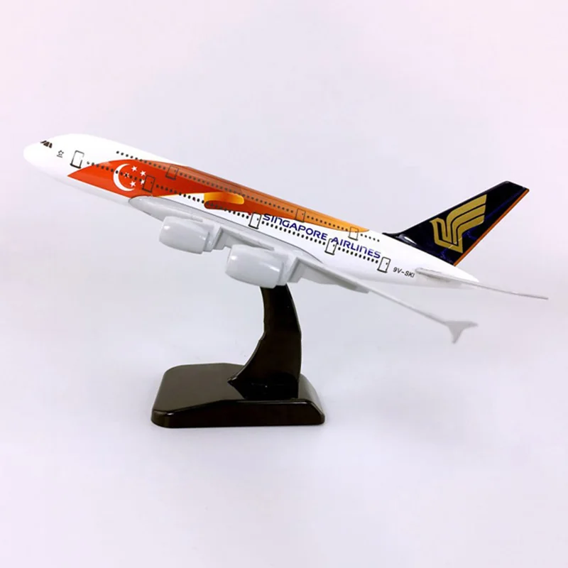 18CM aircraft Model 1:400 Airbus A380 Hobby Singapore airplane plane alloy static solide with base collectible display toy colle
18CM aircraft Model 1:400 Airbus A380 Hobby Singapore airplane plane alloy static solide with base collectible display toy colle