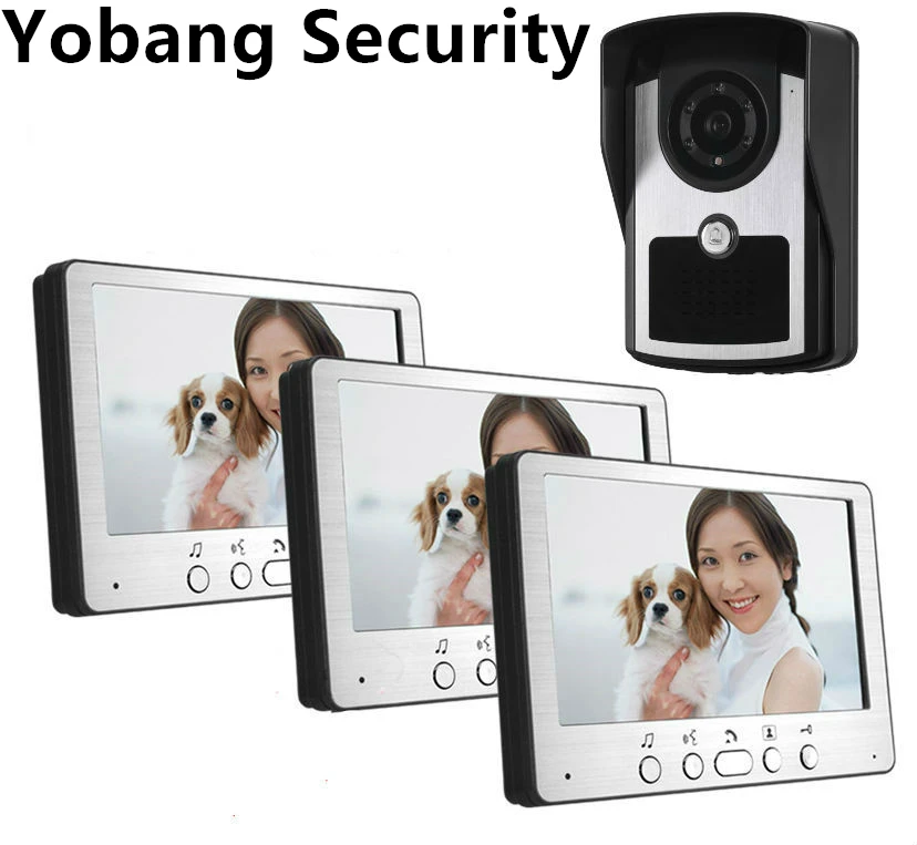 Yobang Security 7inch Night Vision Rainproof Video Intercom door Bell phone Waterproof Doorbell Camera Video Door bell Phone
Yobang Security 7inch Night Vision Rainproof Video Intercom door Bell phone Waterproof Doorbell Camera Video Door bell Phone