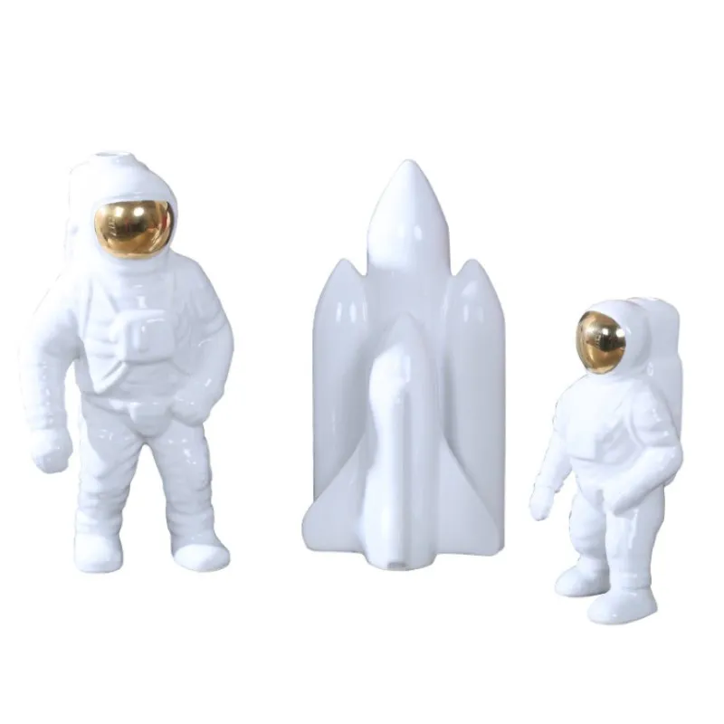 Ceramics Astronaut Ornaments Rocket Figurine Home Decor Accessories Nordic Decorative Home Ceramic Crafts Ornaments
Ceramics Astronaut Ornaments Rocket Figurine Home Decor Accessories Nordic Decorative Home Ceramic Crafts Ornaments