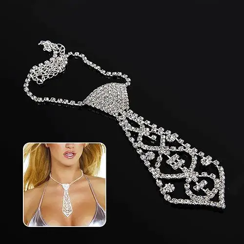 Men Women Kid Elegant Glitter Rhinestone Tie Shaped Necklace for Prom Party Jewelry Decor Accessory Valentine's Day Present
Men Women Kid Elegant Glitter Rhinestone Tie Shaped Necklace for Prom Party Jewelry Decor Accessory Valentine's Day Present