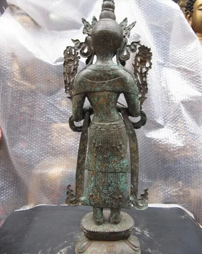 USPS to USA S0234 28"Tibetan Bronze Copper Stand White TaRa Kwan-Yin Guan yin Bodhisattva Statue B0401
USPS to USA S0234 28"Tibetan Bronze Copper Stand White TaRa Kwan-Yin Guan yin Bodhisattva Statue B0401