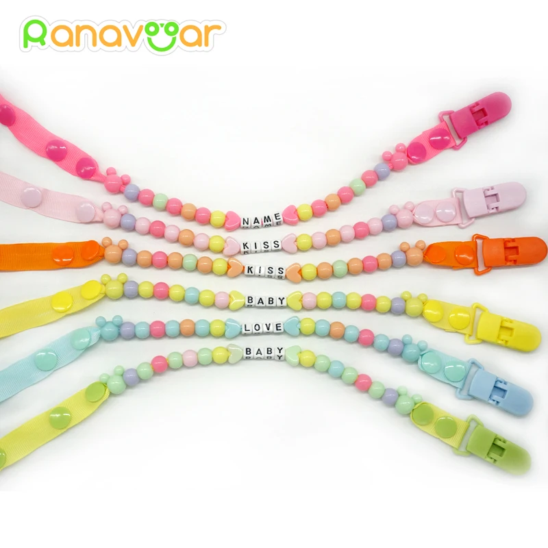 Personalised- Any Name Pacifier Clips Gift Dummy Handmade Pacifier Chain Holder Baby Nipple Feeding Supplies Kid Garment Clip
Personalised- Any Name Pacifier Clips Gift Dummy Handmade Pacifier Chain Holder Baby Nipple Feeding Supplies Kid Garment Clip