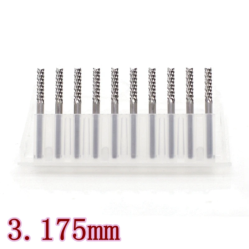 PCB Milling Cutter 3.175mm Tungsten Carbide Milling Cutter 10PCS Carpentry Walkthrough/Left Milling Cutter/CNC Router Tools
PCB Milling Cutter 3.175mm Tungsten Carbide Milling Cutter 10PCS Carpentry Walkthrough/Left Milling Cutter/CNC Router Tools