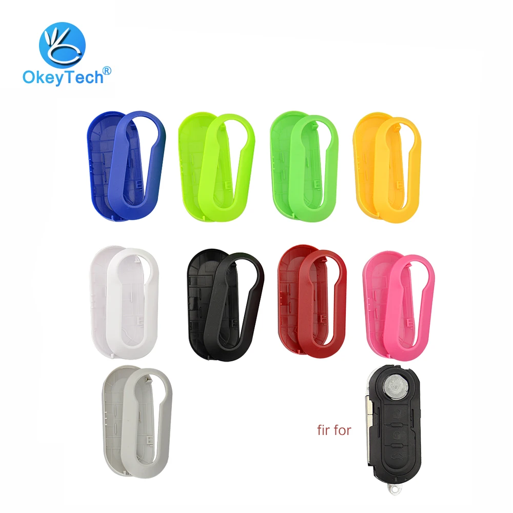 OkeyTech Colorful Remote Car Key Shell Cover Replacement Protective Case for Fiat 500 Panda Punto Bravo Flip Folding 3 Buttons
OkeyTech Colorful Remote Car Key Shell Cover Replacement Protective Case for Fiat 500 Panda Punto Bravo Flip Folding 3 Buttons