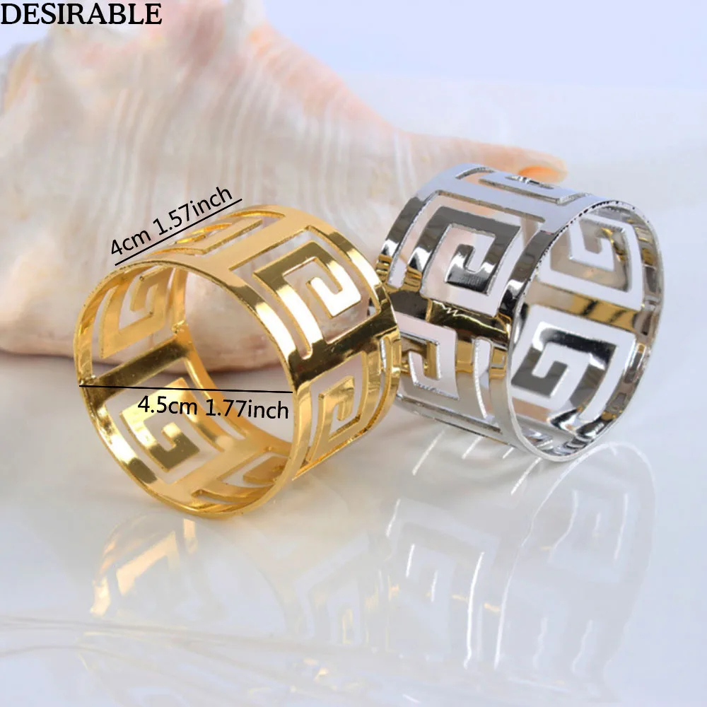 10Pcs/set Hollow Metal Napkin Rings Table Decoration Wedding Western Dinner Party Towel Holder Mouth Cloth Circle Napkin Buckle
10Pcs/set Hollow Metal Napkin Rings Table Decoration Wedding Western Dinner Party Towel Holder Mouth Cloth Circle Napkin Buckle