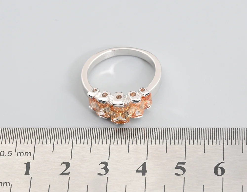 Nobiliary Brown Morganite 5*7mm Semi-precious Stone Silver Cool For Women Ring Q2469
Nobiliary Brown Morganite 5*7mm Semi-precious Stone Silver Cool For Women Ring Q2469