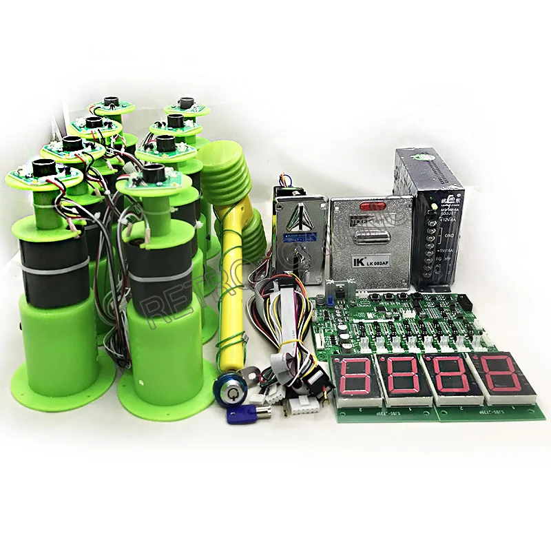 2Sets Arcade Hitting frog / mouse hammer game machine DIY full kit with motherboard and 8 hitting heads, power supply, dispenser
2Sets Arcade Hitting frog / mouse hammer game machine DIY full kit with motherboard and 8 hitting heads, power supply, dispenser