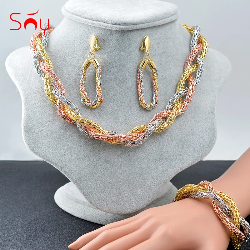 Sunny Jewelry 2021 Hot Boho Collar Jewelry Sets Fashion Necklace Earrings Bracelet Set For Women Multilayer Chokers For Wedding
Sunny Jewelry 2021 Hot Boho Collar Jewelry Sets Fashion Necklace Earrings Bracelet Set For Women Multilayer Chokers For Wedding