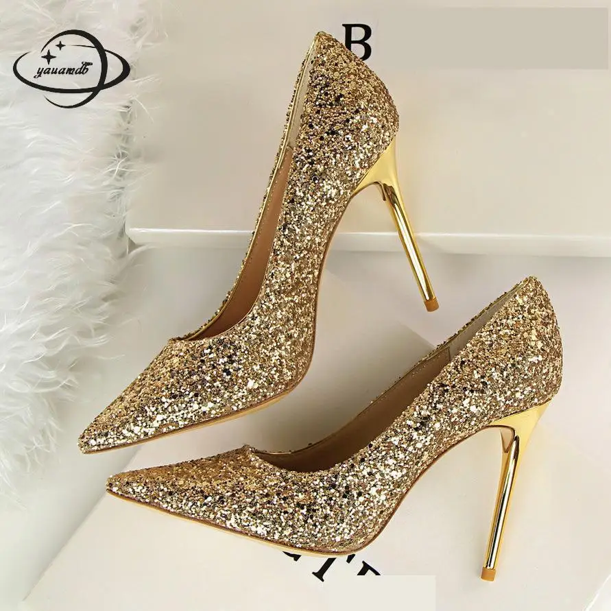 Yauamdb Women Pumps Female 34-40 Spring Autumn 9.5cm High Heels Pumps Sequins Platform Slip On Pointed Toe Ladies Shoes Ly64
Yauamdb Women Pumps Female 34-40 Spring Autumn 9.5cm High Heels Pumps Sequins Platform Slip On Pointed Toe Ladies Shoes Ly64