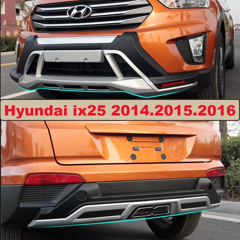 Фото Бампер защитная пластина для hyundai ix25 2014.2015.2016 Высокое качество абсолютно новый ABS