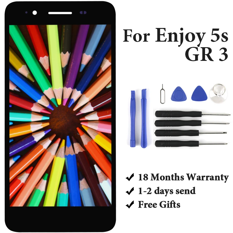 100% Tested LCD For HUAWEI P8 lite smart/Enjoy 5S/GR3 2016 LCD Display with Touch Screen Digitizer Replacement For HUAWEI P8
100% Tested LCD For HUAWEI P8 lite smart/Enjoy 5S/GR3 2016 LCD Display with Touch Screen Digitizer Replacement For HUAWEI P8