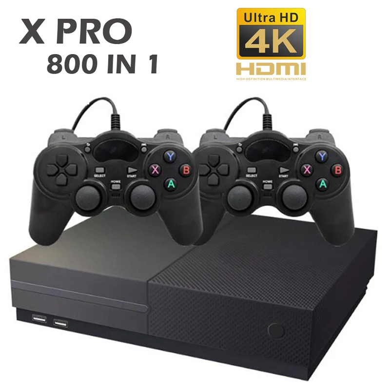 DHL доставка X PRO Ultra HD игровая консоль 64 бит AV поддержка 4 K HDMI выход Встроенный 800