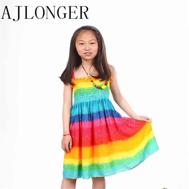 New Summer Girls Dress Fashion Knee-length Beach Dresses For Girls Sleeveless Bohemian Children Dresses drop shipping
New Summer Girls Dress Fashion Knee-length Beach Dresses For Girls Sleeveless Bohemian Children Dresses drop shipping