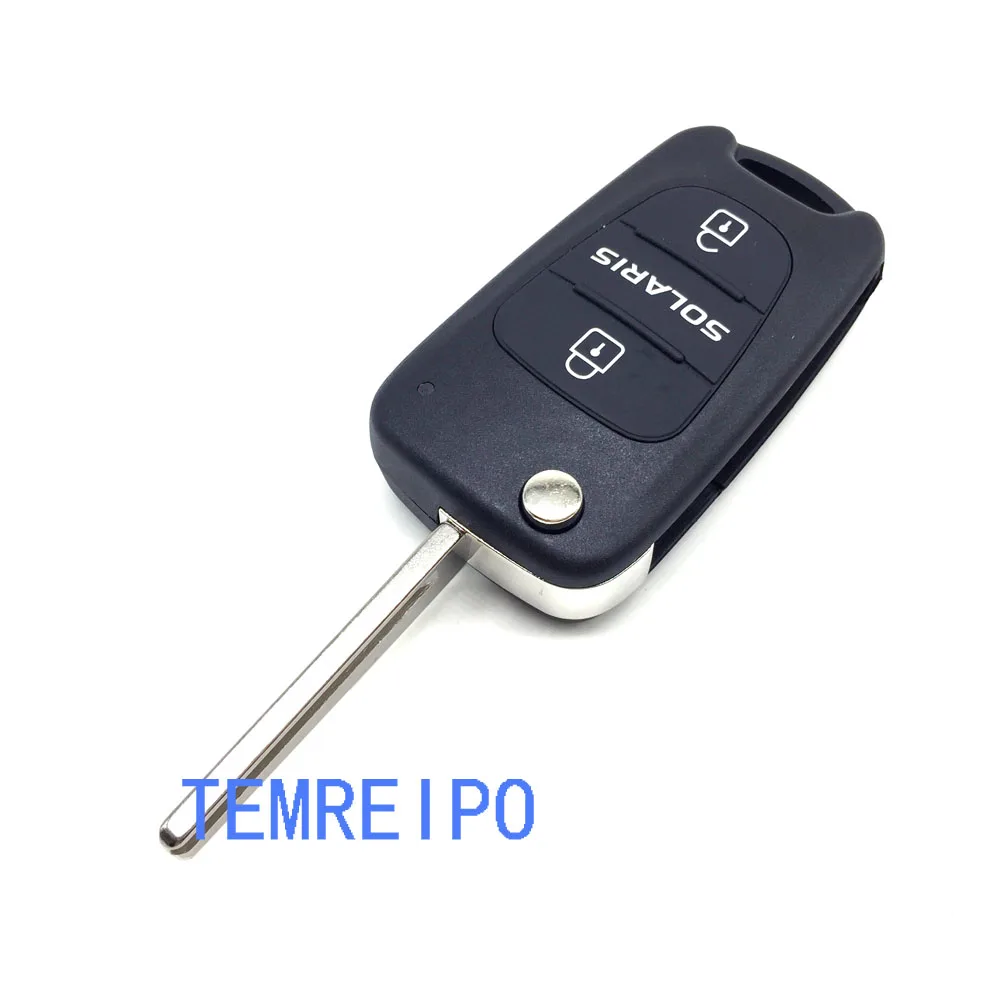 5pcs/lot Replament 3 button Flip remote key case for Hyundai Solaris cover car blank shell Fob auto parts
5pcs/lot Replament 3 button Flip remote key case for Hyundai Solaris cover car blank shell Fob auto parts