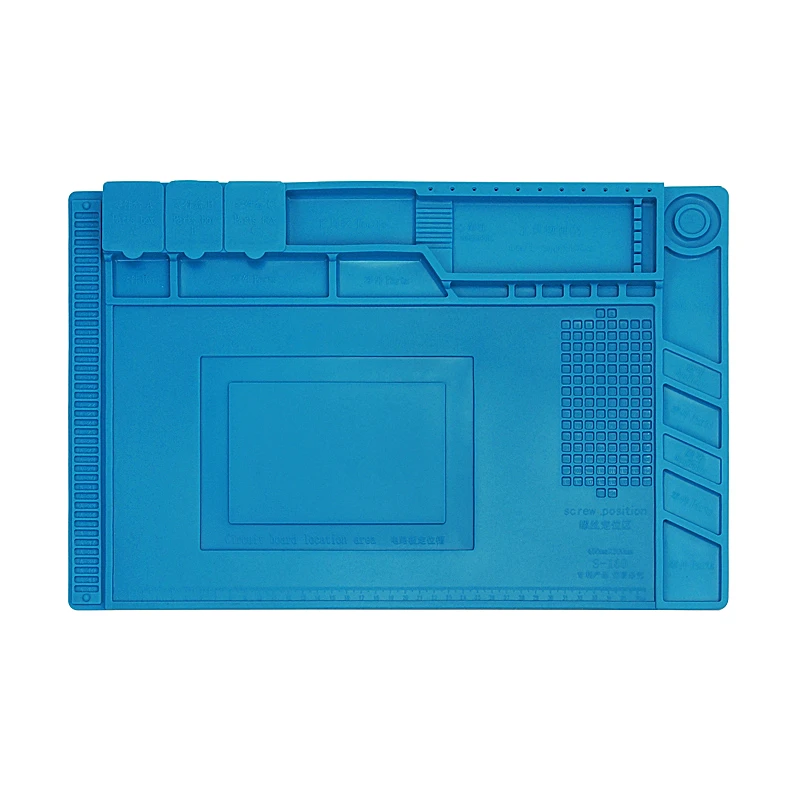 Heat Insulation Silicon Pad Desk Mat Maintenance Platform S-160 S160 45x30cm for BGA Soldering Station with Magnetic Section
Heat Insulation Silicon Pad Desk Mat Maintenance Platform S-160 S160 45x30cm for BGA Soldering Station with Magnetic Section