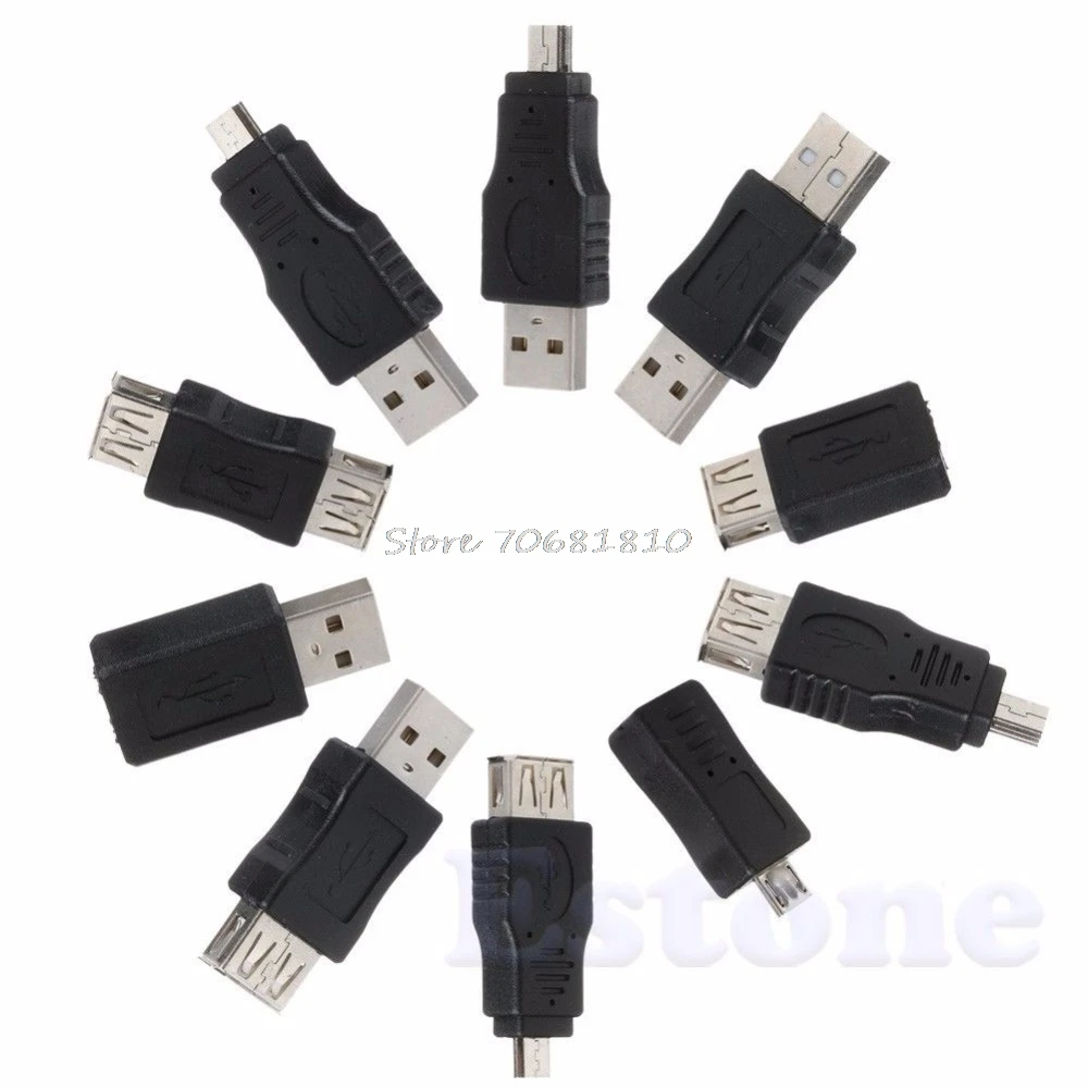 10 шт. OTG 5 Pin F/M мини-адаптер конвертер USB папа к женскому Micro USB Прямая поставка
10 шт. OTG 5 Pin F/M мини-адаптер конвертер USB папа к женскому Micro USB Прямая поставка