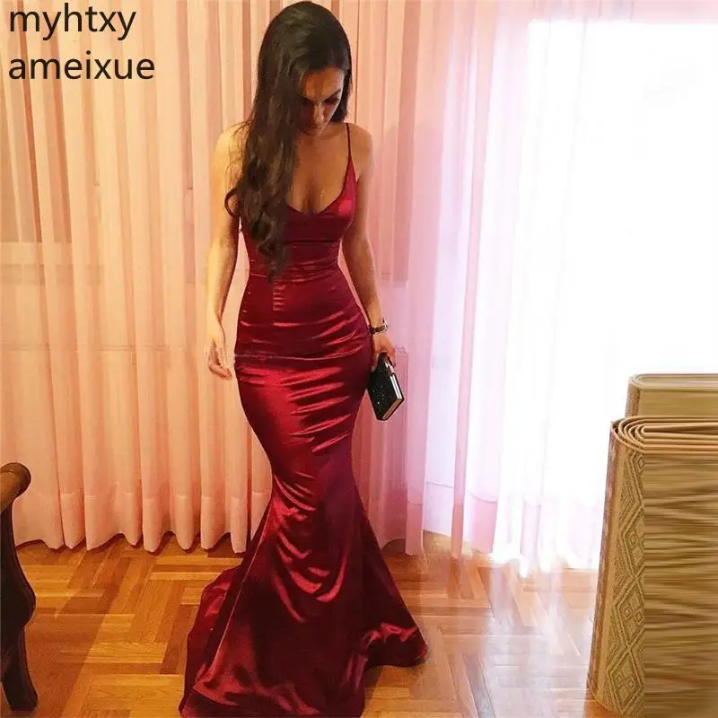 Sexy Good Look 2021 Satin Mermaid Prom Evenig Dresses Long Spaghetti Strap Floor Length Long Formal Plus Size Dress Elegant
Sexy Good Look 2021 Satin Mermaid Prom Evenig Dresses Long Spaghetti Strap Floor Length Long Formal Plus Size Dress Elegant