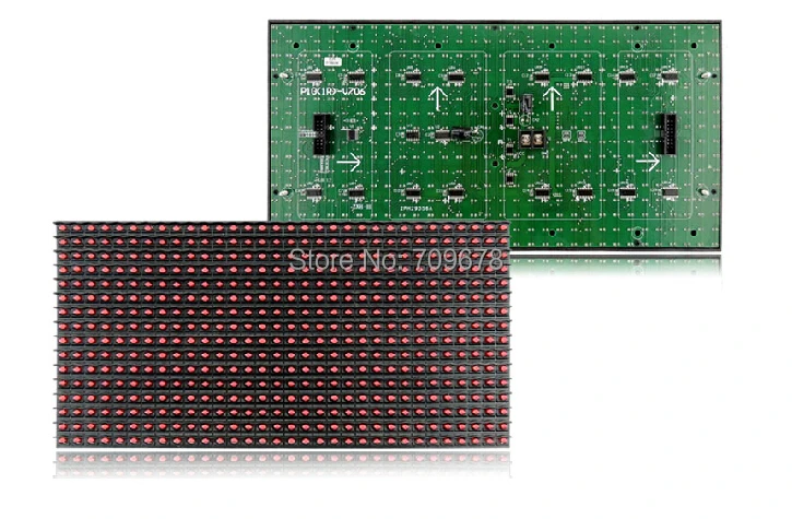 LYSON светодиодный P10 полууличный красный модуль дисплея 320X160 мм Светодиодный