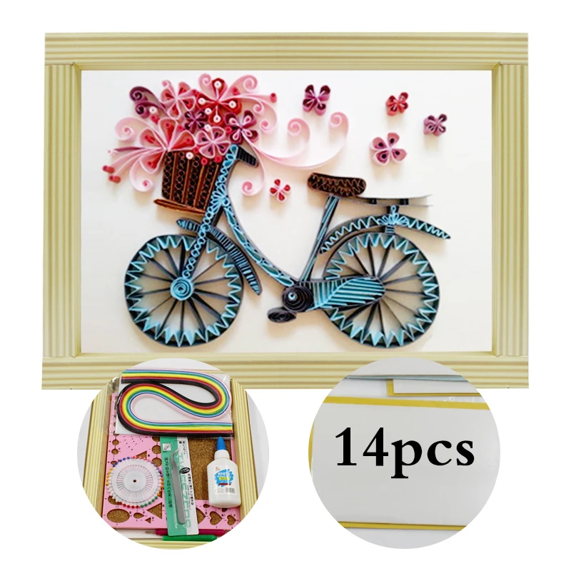 16 colorful Quilling Paper Craft Kits 14Pcs Tool set Rolling Strips DIY Collection Home Decoration Crafts color Decorating
16 colorful Quilling Paper Craft Kits 14Pcs Tool set Rolling Strips DIY Collection Home Decoration Crafts color Decorating