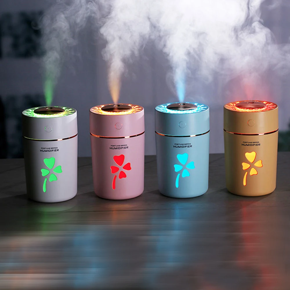 USB Aroma Diffuser 280ml Ultrasonic Cool Mist Air Humidifier With Hallow Clover 7 Color Light For Car Home Office Air Purifier
USB Aroma Diffuser 280ml Ultrasonic Cool Mist Air Humidifier With Hallow Clover 7 Color Light For Car Home Office Air Purifier