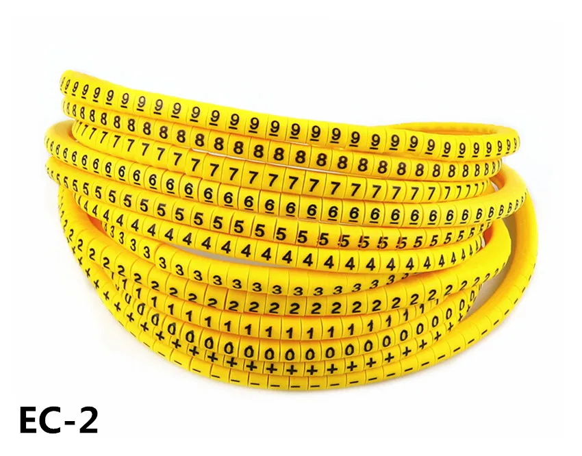 EC-2 4sq.mmCable Markers Letter 0 to 9 + - X 600PCS (Each50pcs ) 3.5sq .mm~ 5.2sq.mm Cable Wire Markers
EC-2 4sq.mmCable Markers Letter 0 to 9 + - X 600PCS (Each50pcs ) 3.5sq .mm~ 5.2sq.mm Cable Wire Markers