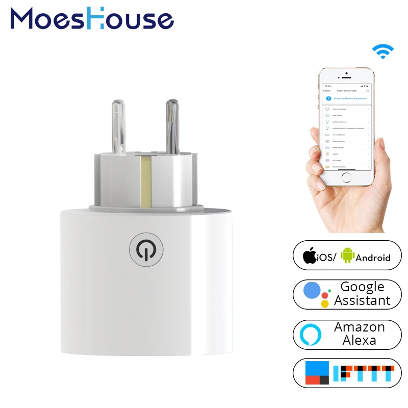 Wifi Smart Socket Power Plug Universal EU Standard Outlet Work with Amazon Alexa and Google Home for Smart Home
Wifi Smart Socket Power Plug Universal EU Standard Outlet Work with Amazon Alexa and Google Home for Smart Home