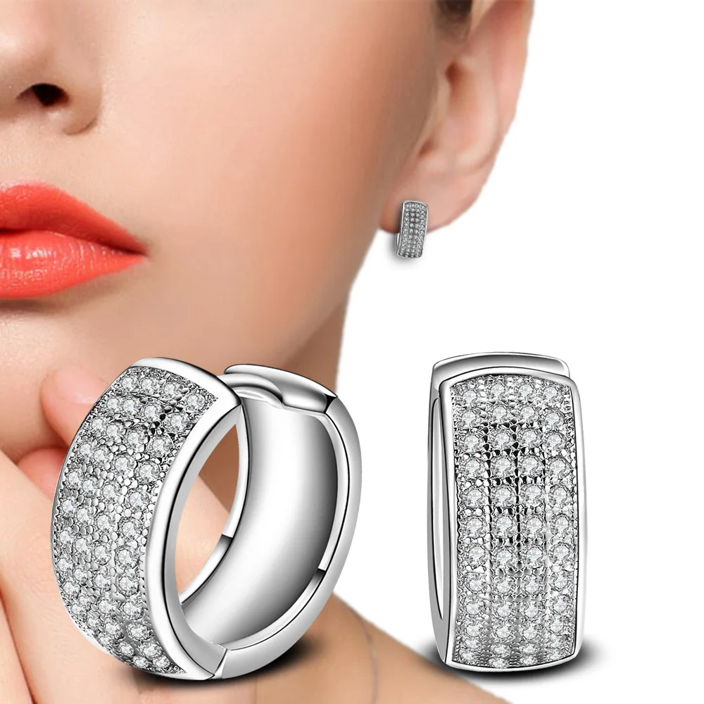 Upscale Cz U Earrings For Women Jewelry Pendiente Plata Silver Color Stud Earring Boucle D'oreille Brincos
Upscale Cz U Earrings For Women Jewelry Pendiente Plata Silver Color Stud Earring Boucle D'oreille Brincos