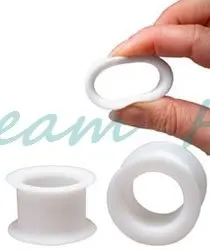 White Flexible Flesh Tunnel Ear expander Streching Plugs Silicone 10 sizes Fancy Ear Piercing Body Jewelry for women Tunnel
White Flexible Flesh Tunnel Ear expander Streching Plugs Silicone 10 sizes Fancy Ear Piercing Body Jewelry for women Tunnel
