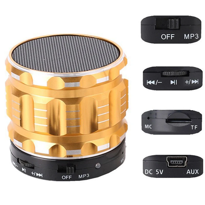 Aimitek портативные металлические мини беспроводные колонки Bluetooth открытый