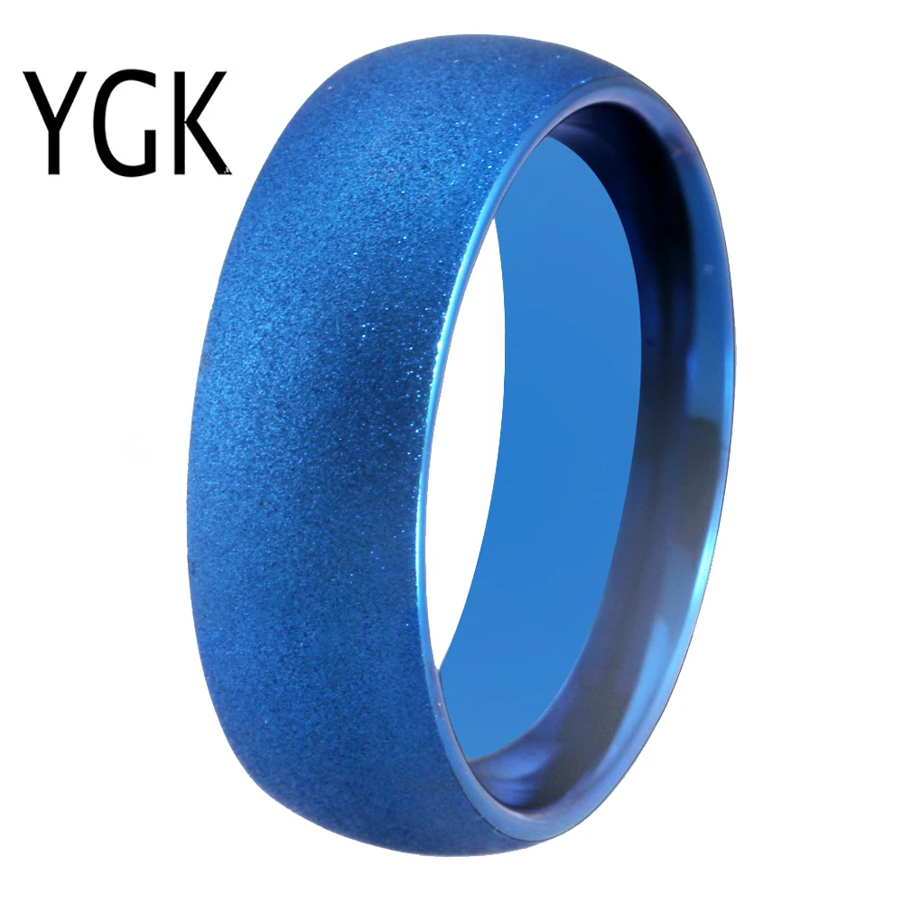 Classic Men's Ring For Women 8mm Blue Sandblasted Tungsten Carbide Ring Comfort Fit Wedding Band Anniversary Gift Drop Shipping
Classic Men's Ring For Women 8mm Blue Sandblasted Tungsten Carbide Ring Comfort Fit Wedding Band Anniversary Gift Drop Shipping