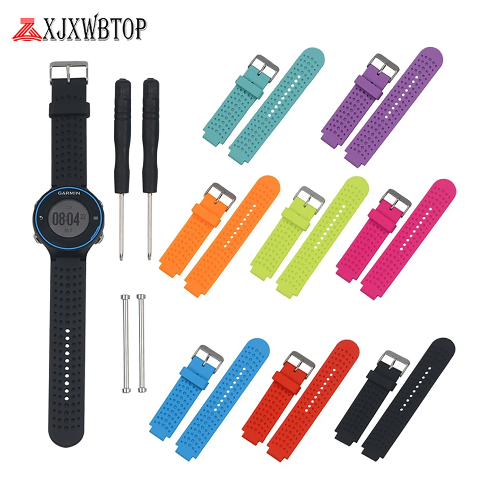 Спортивный ремешок для часов Garmin Forerunner 220 230 235 630 620 735XT, ремешок с булавками и инструментами, универсальный ремешок для часов S20 S5 S6
Спортивный ремешок для часов Garmin Forerunner 220 230 235 630 620 735XT, ремешок с булавками и инструментами, универсальный ремешок для часов S20 S5 S6