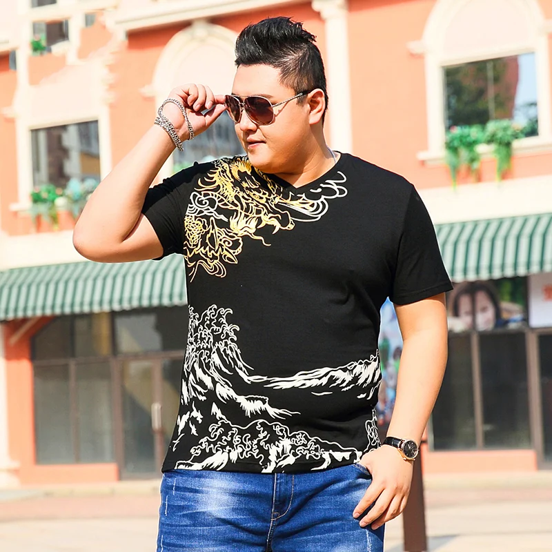 Free shipping summer men's short-sleeve T-shirt fat guy 2xl-5xl 7xl 6xl print plus size loose half-sleeve shirt Chinese style
Free shipping summer men's short-sleeve T-shirt fat guy 2xl-5xl 7xl 6xl print plus size loose half-sleeve shirt Chinese style