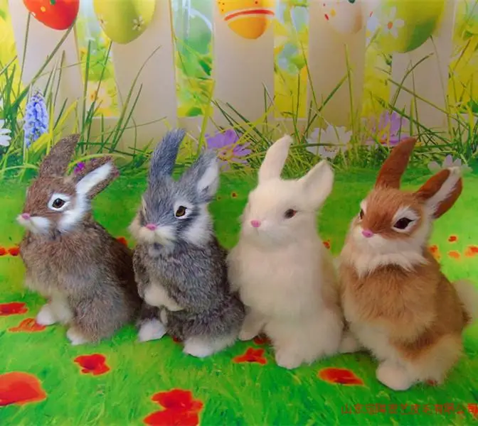 4 pieces a lot simulation rabbit models toy polyethylene & furs cute rabbit dolls gift about 16x22cm 285
4 pieces a lot simulation rabbit models toy polyethylene & furs cute rabbit dolls gift about 16x22cm 285