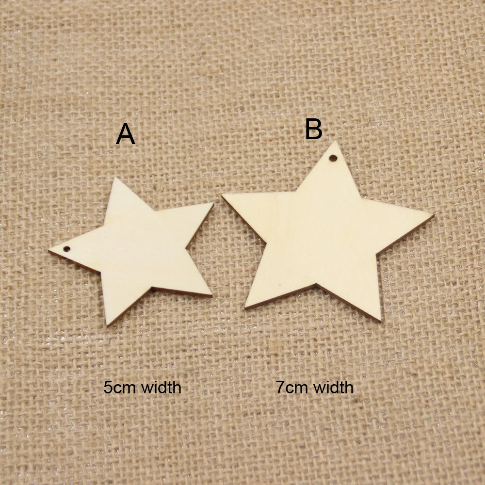 50 PCS / lots Natural rustic wood star tags wishing tree favor plain custom tags with string hanging
50 PCS / lots Natural rustic wood star tags wishing tree favor plain custom tags with string hanging