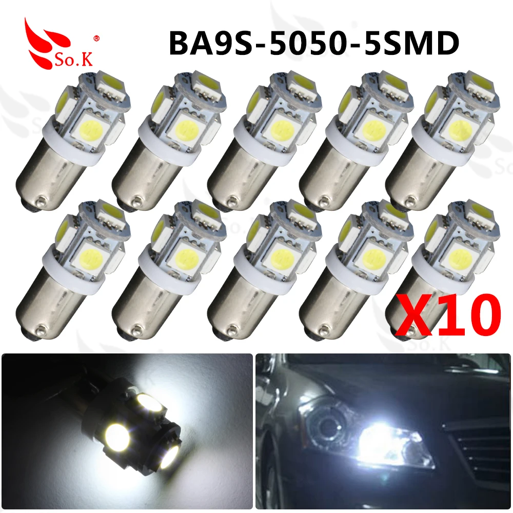 10pcs Car Marker Lamps T11 Ba9s T4w 5050 SMD 5 LED Tower 96 Lumen Auto Wedge Marker Light LED Bulb DC 12V
10pcs Car Marker Lamps T11 Ba9s T4w 5050 SMD 5 LED Tower 96 Lumen Auto Wedge Marker Light LED Bulb DC 12V