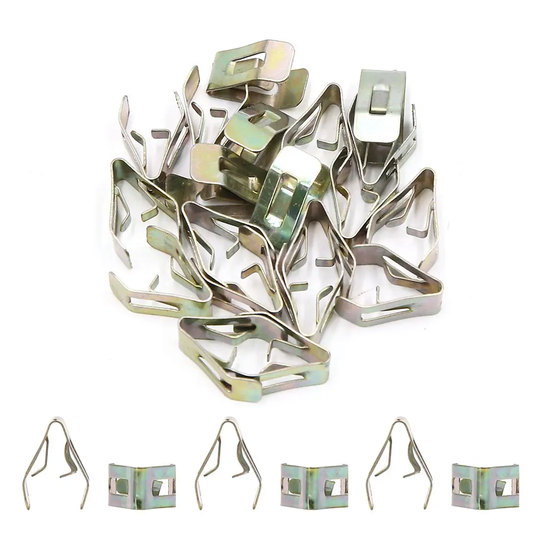 Uxcell a16112100ux1004 20pcs 11.5mm Hole Dia Bronze Tone Metal U-Type Retainer Clip for Car Door Panel, 20 Pack
Uxcell a16112100ux1004 20pcs 11.5mm Hole Dia Bronze Tone Metal U-Type Retainer Clip for Car Door Panel, 20 Pack