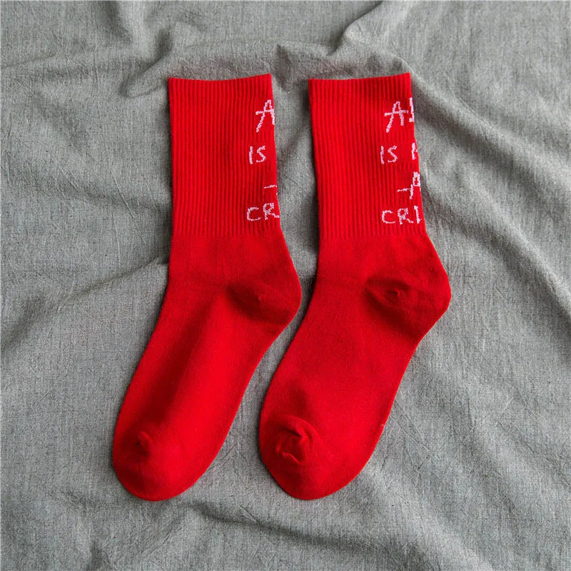 Hip Hop Skateboard Cute Socks Casual Creative Art Letter Is Not Socks Women Crew Calcetines Mujer Harajuku Sokken Skarpetki
Hip Hop Skateboard Cute Socks Casual Creative Art Letter Is Not Socks Women Crew Calcetines Mujer Harajuku Sokken Skarpetki