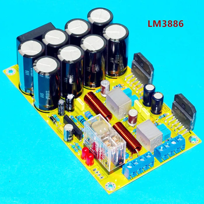 LM3886 68W*2 2.0 channel amplifier board with UPC1237 horn speaker protection circuit
LM3886 68W*2 2.0 channel amplifier board with UPC1237 horn speaker protection circuit