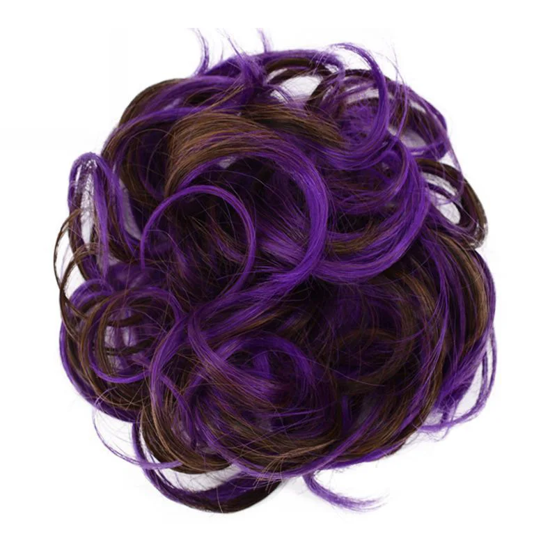 Fashion Women Curly Messy Donut Hair Bun Piece Thick Hairpiece Extension Tools | Красота и здоровье