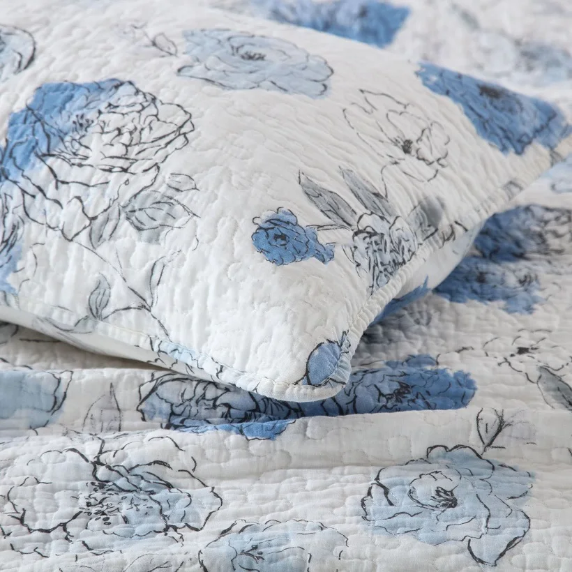 Printed Bedspread Quilt Set 3-piece AB-side Cotton Coverlet Quilted Bed Cover Pillow Shams King Queen Size CHAUSUB Quilts
Printed Bedspread Quilt Set 3-piece AB-side Cotton Coverlet Quilted Bed Cover Pillow Shams King Queen Size CHAUSUB Quilts