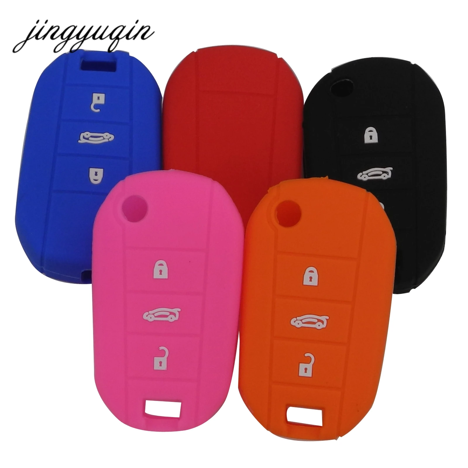 jingyuqin 30pcs/lot Silicone Flip Car Key Cover for Citroen C4 CACTUS C5 C3 C4L Peugeot 508 301 2008 3008 408 key Case Holder
jingyuqin 30pcs/lot Silicone Flip Car Key Cover for Citroen C4 CACTUS C5 C3 C4L Peugeot 508 301 2008 3008 408 key Case Holder
