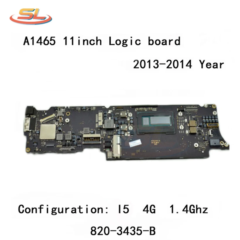 A1465 Logic Board i5 1.4GHz 4GB for Macbook Air 11.6'' Motherboard Compatible 2013 2014 Year 820-3435-A 820-3435-B
A1465 Logic Board i5 1.4GHz 4GB for Macbook Air 11.6'' Motherboard Compatible 2013 2014 Year 820-3435-A 820-3435-B