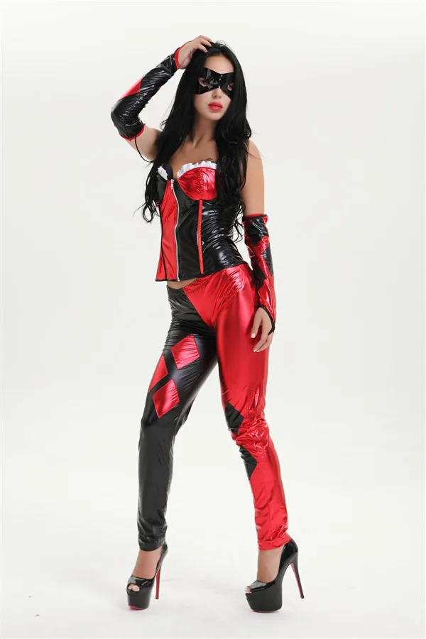 Free shipping sexy pvc leather black and red catsuit Cosplay Halloween Animal Costume Fancy Dress Clubwear Party Wear Plus Size
Free shipping sexy pvc leather black and red catsuit Cosplay Halloween Animal Costume Fancy Dress Clubwear Party Wear Plus Size