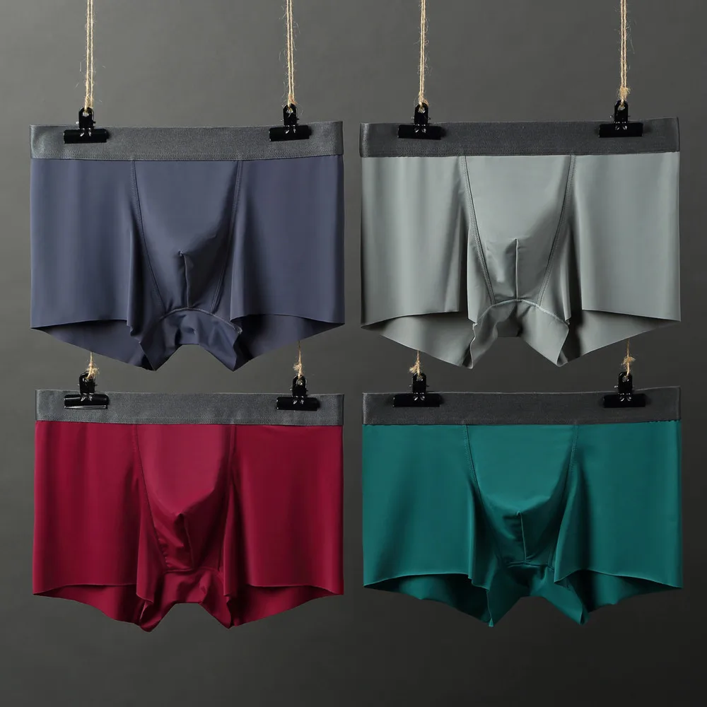 New ice silk sexy mens Boxer male underpants Ultra thin slip homme cuecas gay men underwear Jockstrap L-3XL Brand underwear men
New ice silk sexy mens Boxer male underpants Ultra thin slip homme cuecas gay men underwear Jockstrap L-3XL Brand underwear men