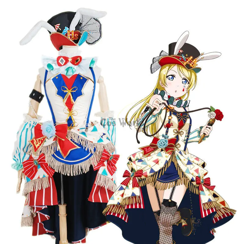 Love Live School Idol Project Ayase Eli Circus Fancy Dress Uniform Outfit Anime Cosplay Costumes
Love Live School Idol Project Ayase Eli Circus Fancy Dress Uniform Outfit Anime Cosplay Costumes