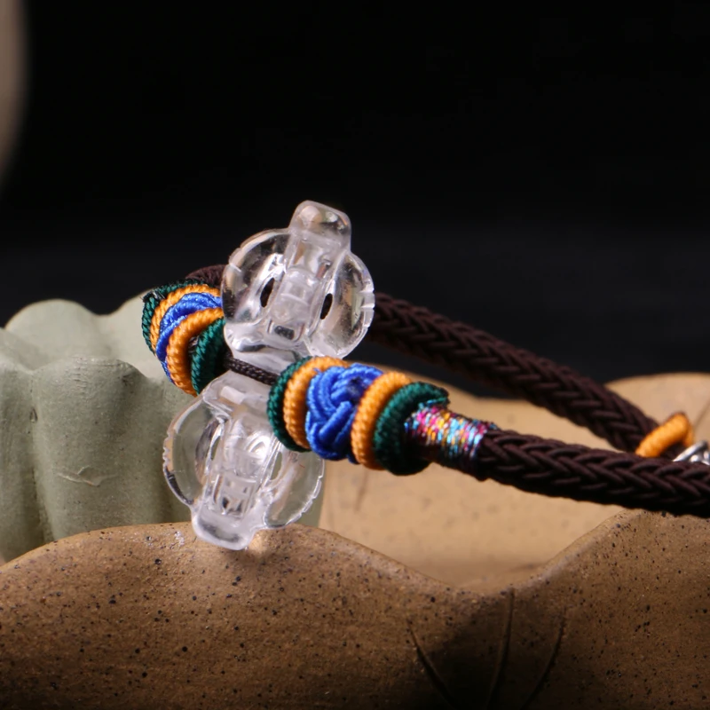 Handmade Tibetan Crystal Dorje Bell Bracelet Braided Bracelet Buddhist Vajra Beaded Bracelet
Handmade Tibetan Crystal Dorje Bell Bracelet Braided Bracelet Buddhist Vajra Beaded Bracelet
