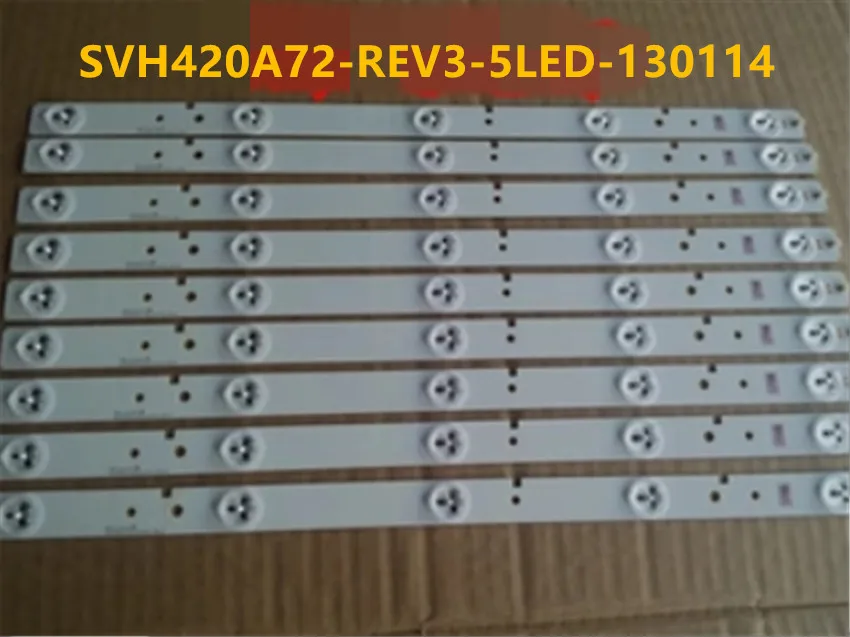 9 шт./лот оригинальная 42 "Светодиодная лента SVH420A72-REV3-5LED-130114 3Pin 5LED 42 см
9 шт./лот оригинальная 42 "Светодиодная лента SVH420A72-REV3-5LED-130114 3Pin 5LED 42 см